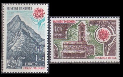 1978 ANDORRA FRANSA EUROPA CEPT