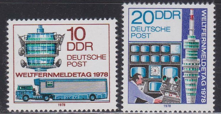 ALMANYA DDR 1978 DÜNYA TELEKOMİNİKASYON GÜNÜ