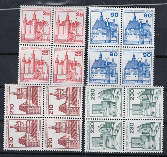 ALMANYA BERLİN 1978 Kaleler ve Saraylar 4’lü Blok