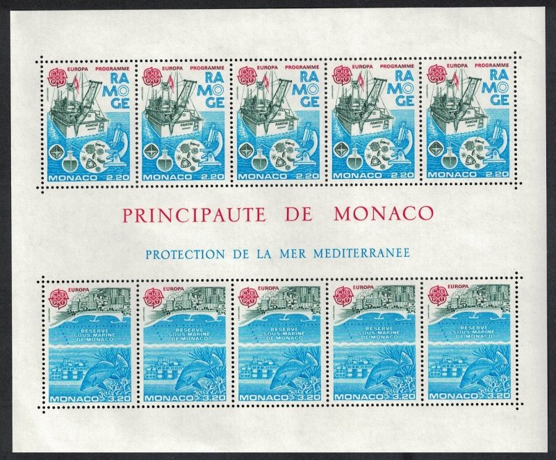 1986 MONAKO EUROPA CEPT BLOK