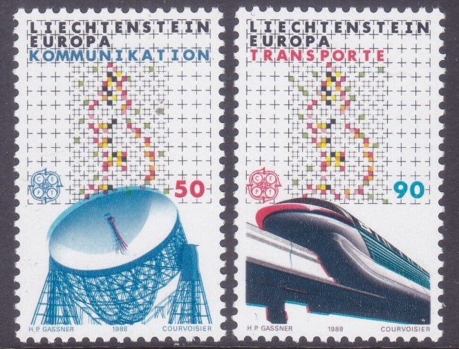 1988 LIECHTENSTEIN EUROPA CEPT