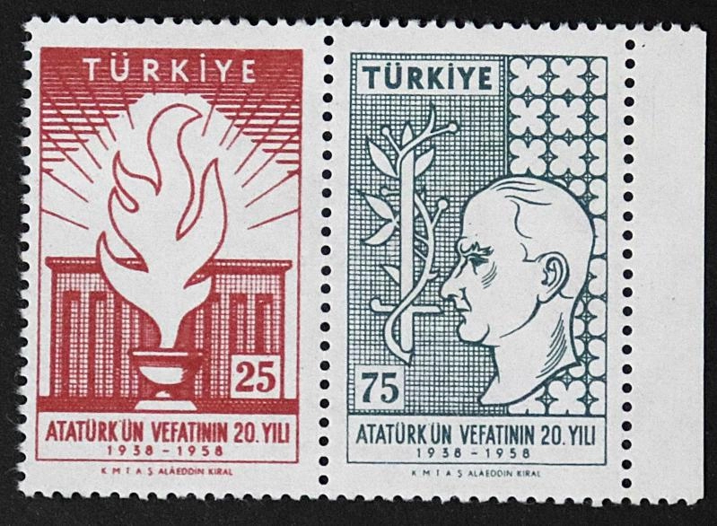 1958 ATATÜRK’ÜN VEFATININ 20. YILI MNH