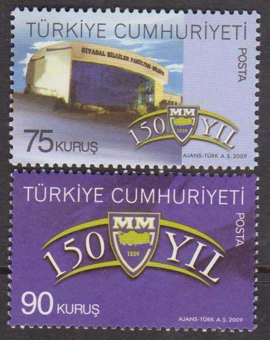 2009 SİYASAL BİLGİLER FAKÜLTESİ’NİN 150.YILI PUL MNH