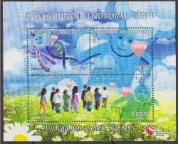 2013 DÜNYA DOWN SENDROMU GÜNÜ BLOK MNH