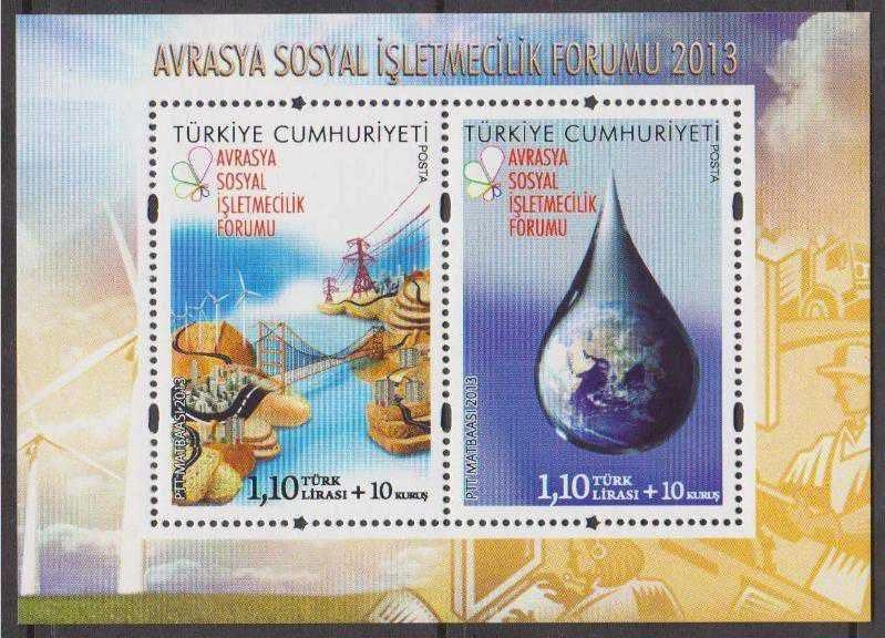 2013 AVRASYA SOSYAL İŞLER FORMU MNH BLOK