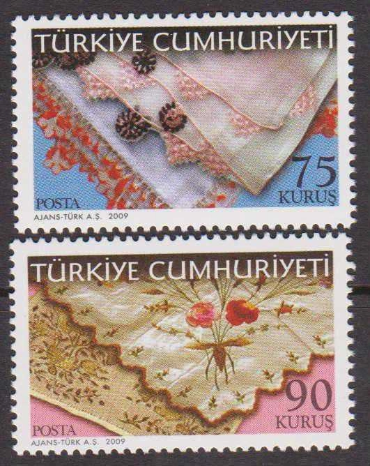 2009 GELENEKSEL TÜRK SANATLARI İĞNE OYASI MNH