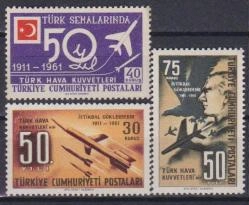 1961 TÜRK HAVA KUVVETLERİNİN 50.YILI MNH