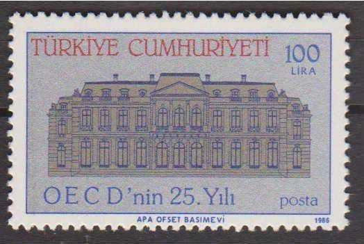 1986 OECD’NİN 25.YILI MNH