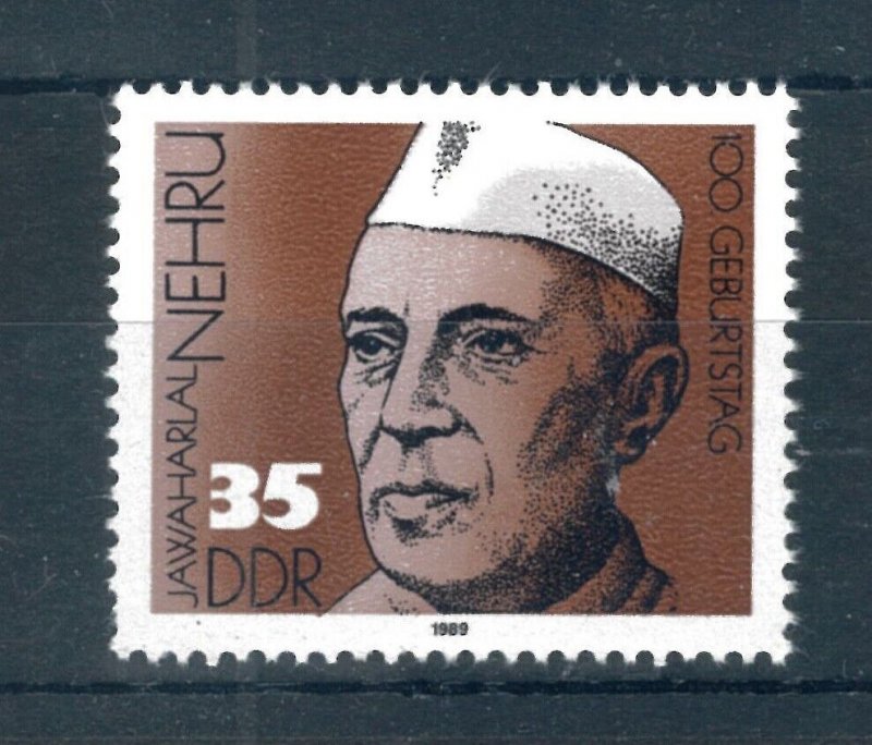 ALMANYA DDR 1989 Jawarlahal Nehru’nun Doğumunun 100. Yıldönümü