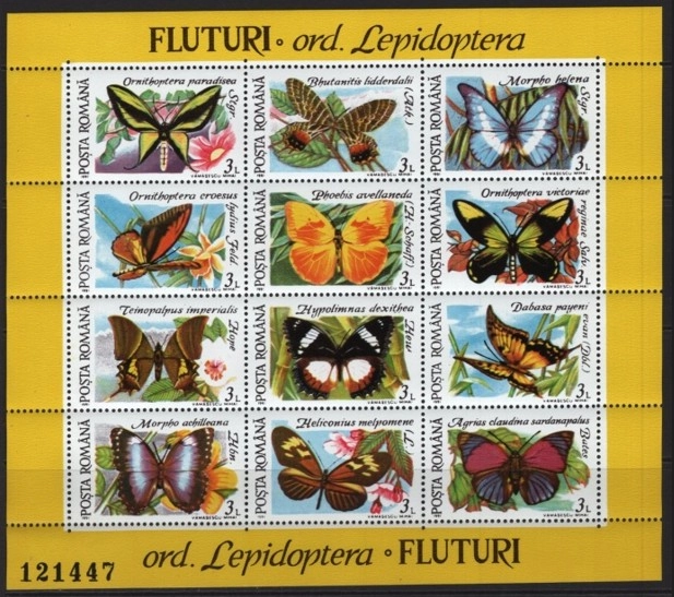  ROMANYA 1991 KELEBEKLER II DAMGASIZ MNH KLEINBOGEN
