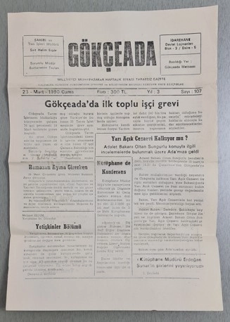 GÖKÇEADA GAZETESİ, 1990