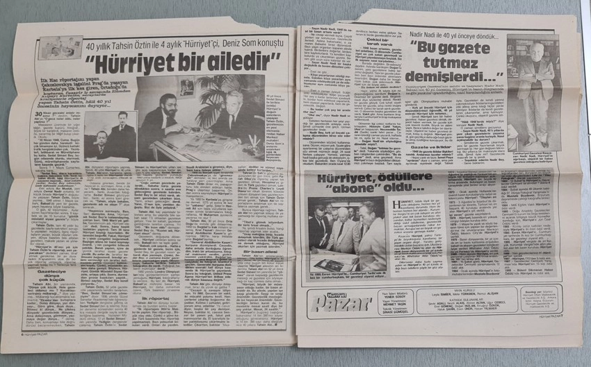 HÜRRÜYET GAZETESİ HAFTALIK PAZAR EKİ, 1988
