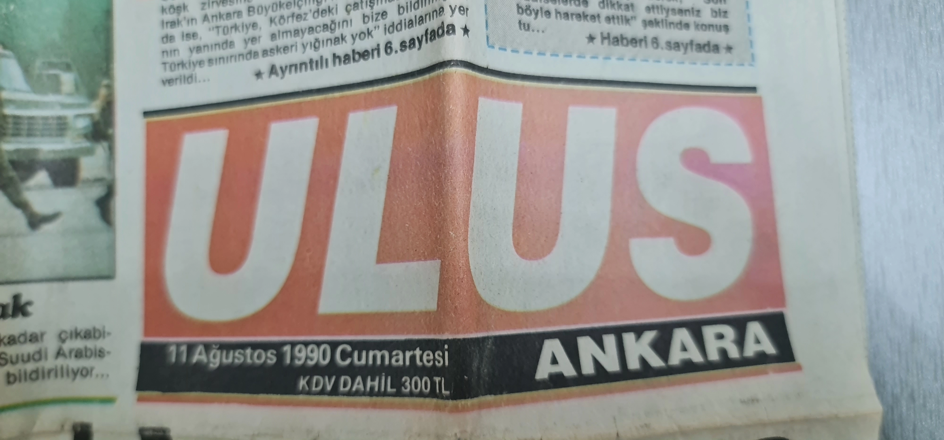 ULUS GAZETESİ, 1990
