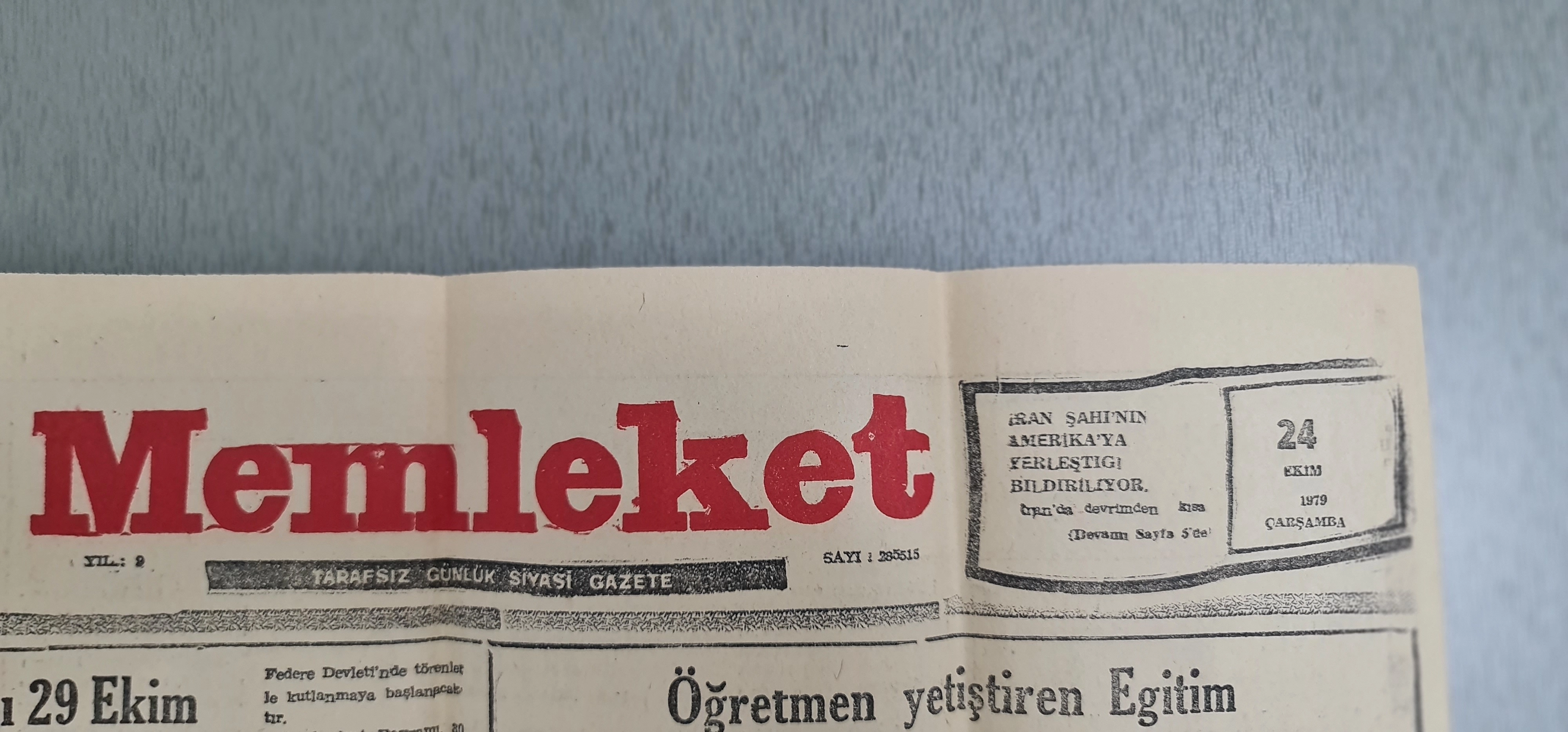 MEMLEKET GAZETESİ, 1979