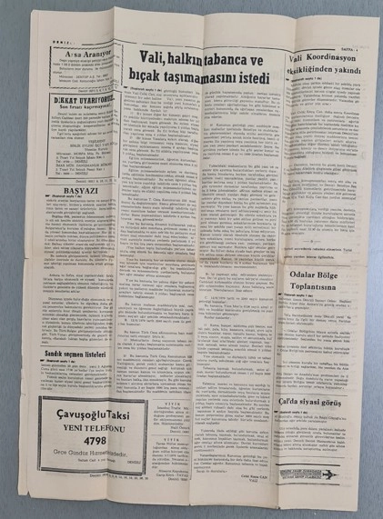 DENİZLİ GAZETESİ, 1979
