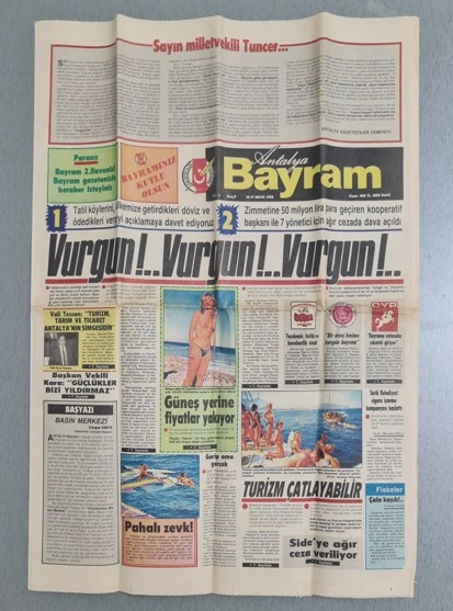 ANTALYA BAYRAM GAZETESİ VE BAYRAM 2 EKİ, 1988