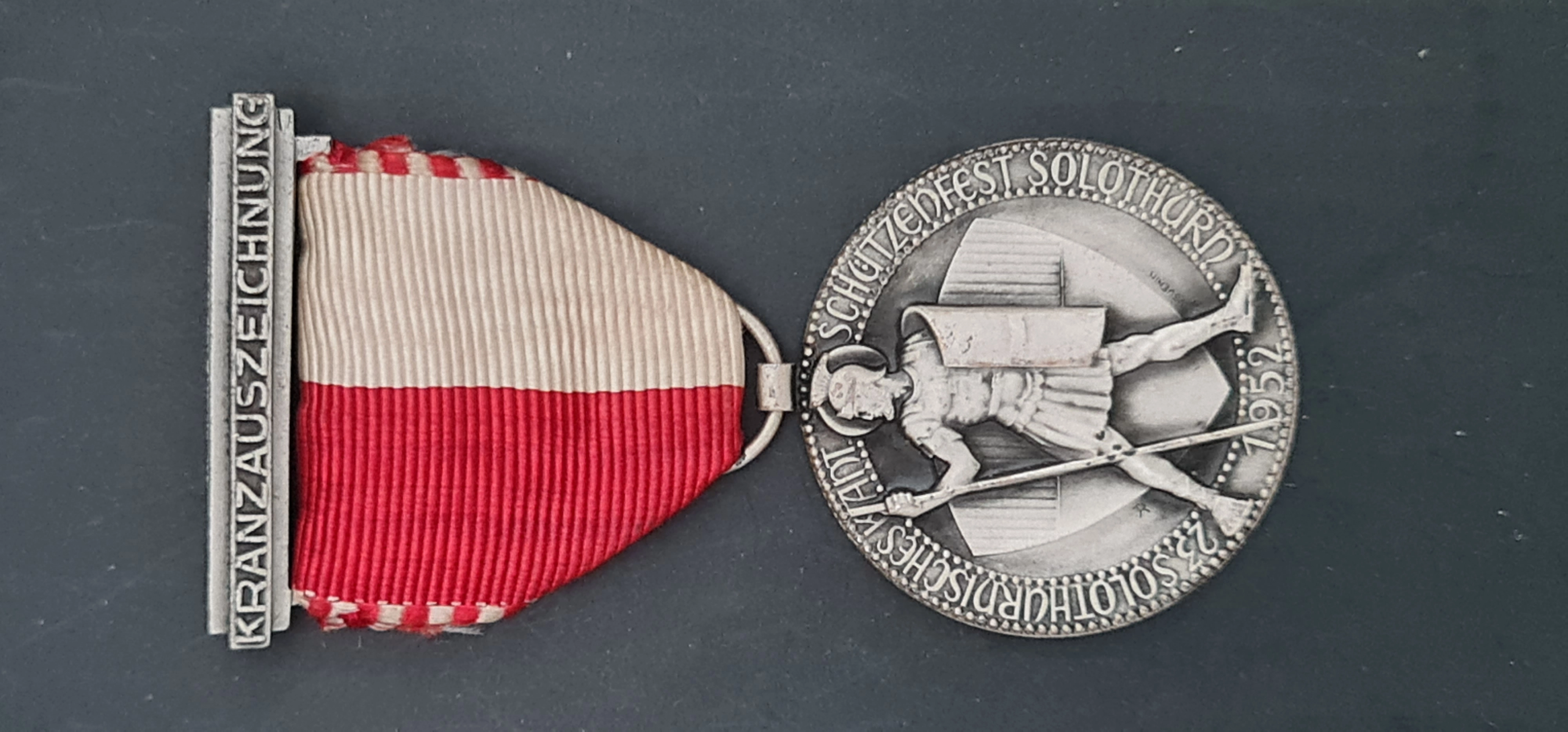 İsviçre 1952 Solothurn Kantonal Schützenfest, Kanton Atıcılık Festivali Madalyası
