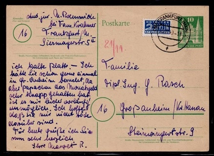 1948–1950’ler Almanya – El Yazılı Kartpostallar Serisi (Ön & Arka Yüz)