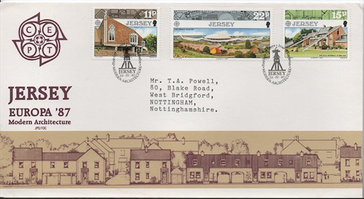 Jersey 1987 Europa Cept FDC