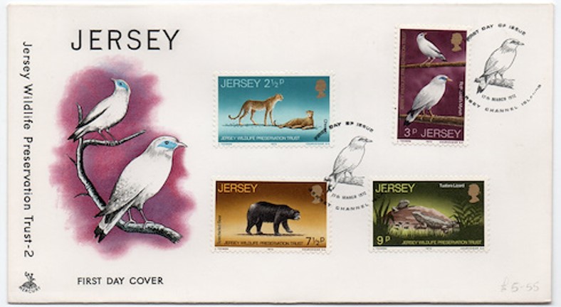 Jersey 1972 Yaban Hayatı FDC