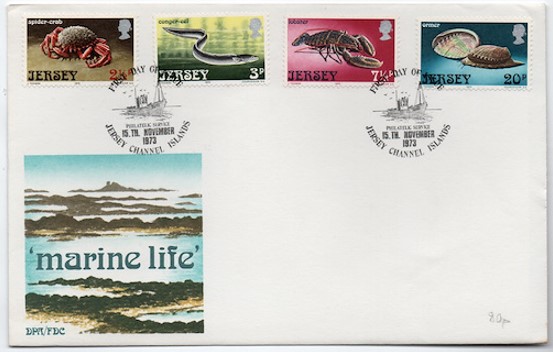 Jersey 1973 Deniz Yaşamı FDC