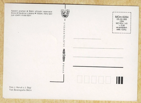 Františkovy Lázně & Soos Rezervi Kartpostal