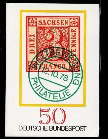1978 Almanya – “Tag der Briefmarke” (Pul Günü) anma kartpostalı
