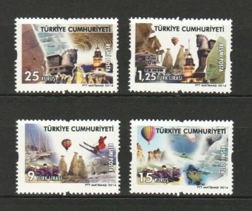 2014 RESMİ POSTA PULLARI KÜLTÜR VARLIKLARIMIZ MNH