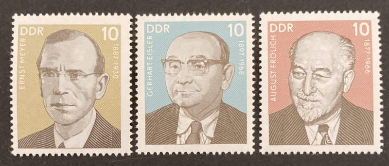 ALMANYA DDR 1977 ÜNLÜ KİŞİLER İŞÇİ LİDERLERİ