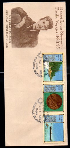 Marshall Adaları 1988 Pasifik Yolculukları Stevenson, FDC