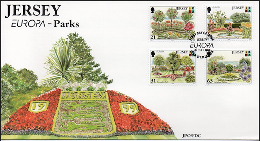 Jersey 1999 Europa Cept, Parklar FDC
