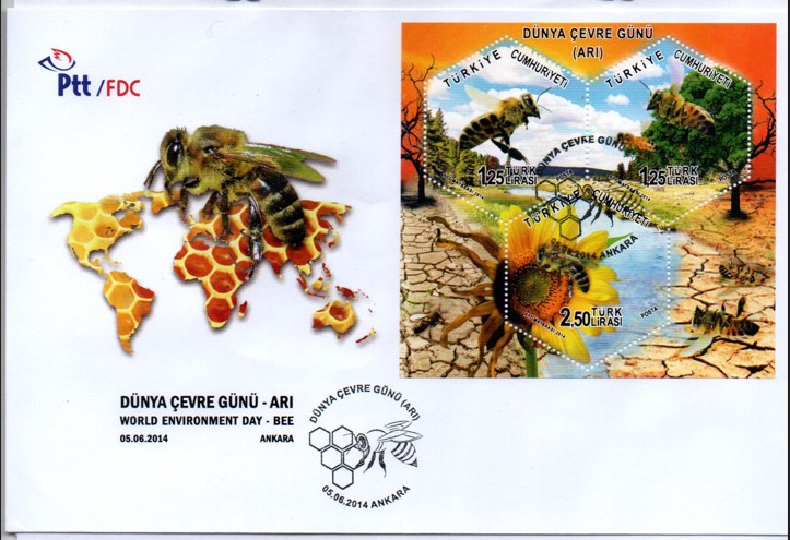 2014 DÜNYA ÇEVRE GÜNÜ ARI FDC