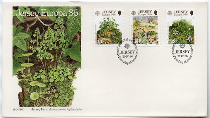 Jersey 1986 Europa Cept, Çevre Koruma Doğa FDC