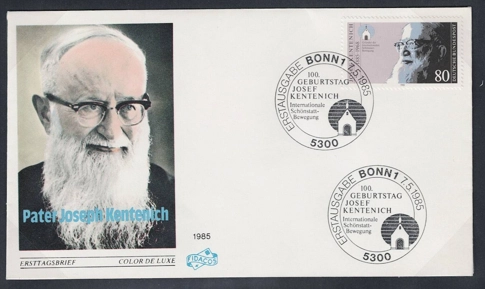 Almanya 1985 Josef Kentenich’in 100. doğum günü FDC