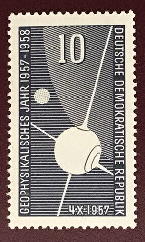  ALMANYA DDR 1957 International Geophysical Year - Uluslararası Jeofizik Yılı