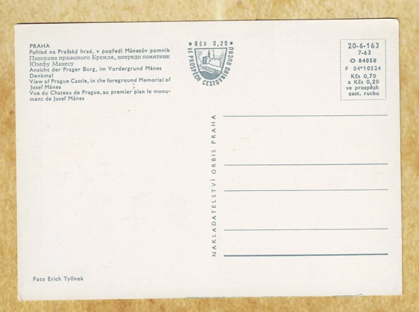 Çek Cumhuriyeti Prag Kartpostal