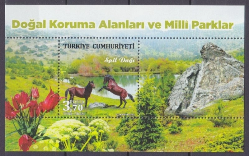 2017 DOĞAL KORUMA ALANLARI VE MİLLİ PARKLAR MNH BLOK