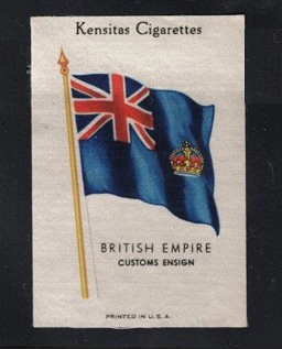 1933 Kensitas İpek Sigara Kartı – Blue Ensign of Canada