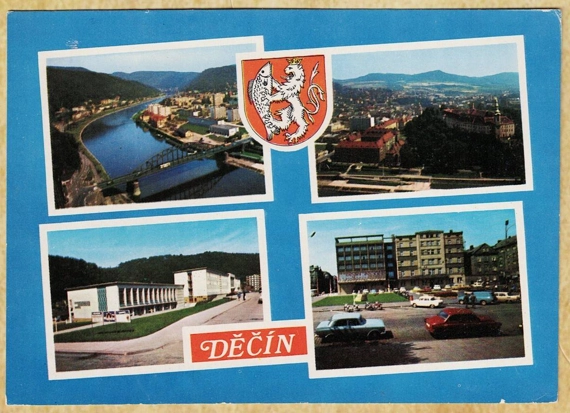 Děčín, Elbe Nehri Kolajı Kartpostalı