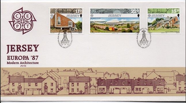Jersey 1987 Europa Cept, Modern Tarım FDC