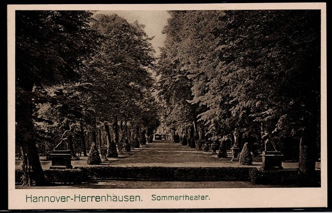 Hannover Herrenhausen 1958 Endüstri Fuarı Damgalı Kart