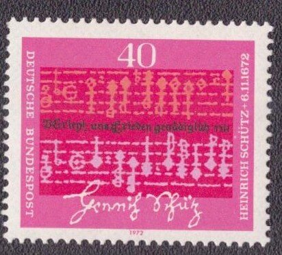 ALMANYA 1972 HEİNRİCH SCHÜTZ’ÜN ÖLÜMÜNÜN 300. YILI