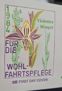Almanya 1984 Orkideler, Çiçekler, Flora FDC Bonn