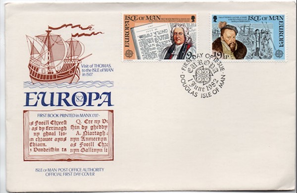 Man Adası 1982 Europa Cept, Tarihi Olaylar FDC