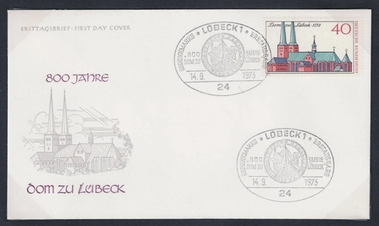 Almanya 1973 Turizm: Şehir merkezleri,  FDC