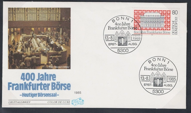 Almanya 1985 Frankfurt Borsası’nın 400 Yılı FDC