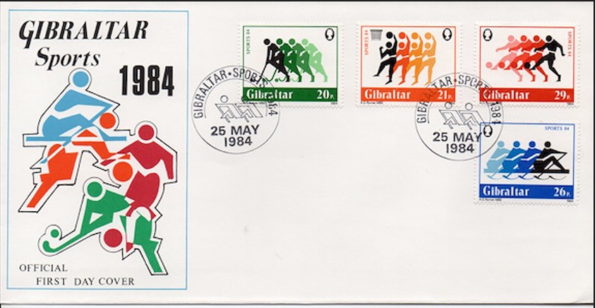 Gibraltar 1984 Spor FDC