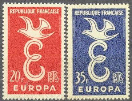 1958 FRANSA EUROPA CEPT