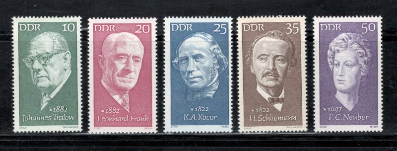 ALMANYA DDR 1972 Ünlü Kişiler