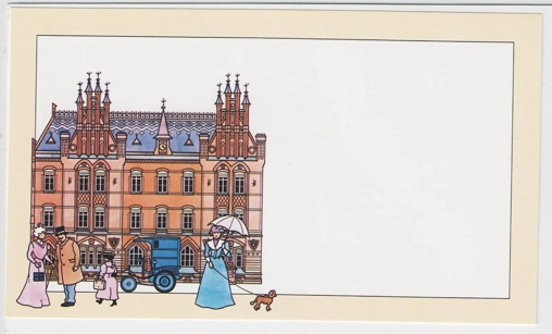 Almanya 1991 Almanya’daki Tarihi Postaneler (Berlin) FDC + Kart